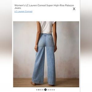 Lauren Conrad Super High Rise Palazzo Jeans